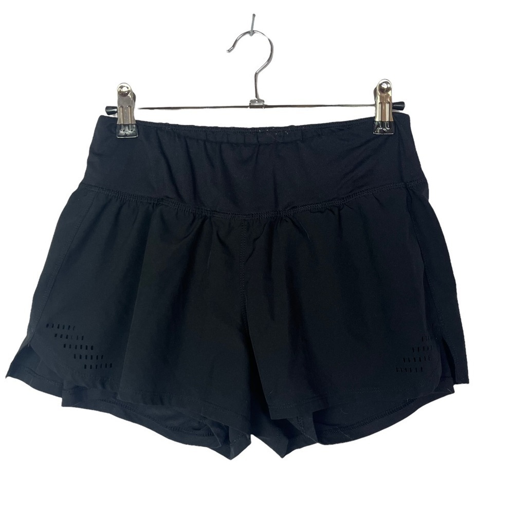 Champion Black Mid‎ Rise Compression Layered Athletic Running Shorts S